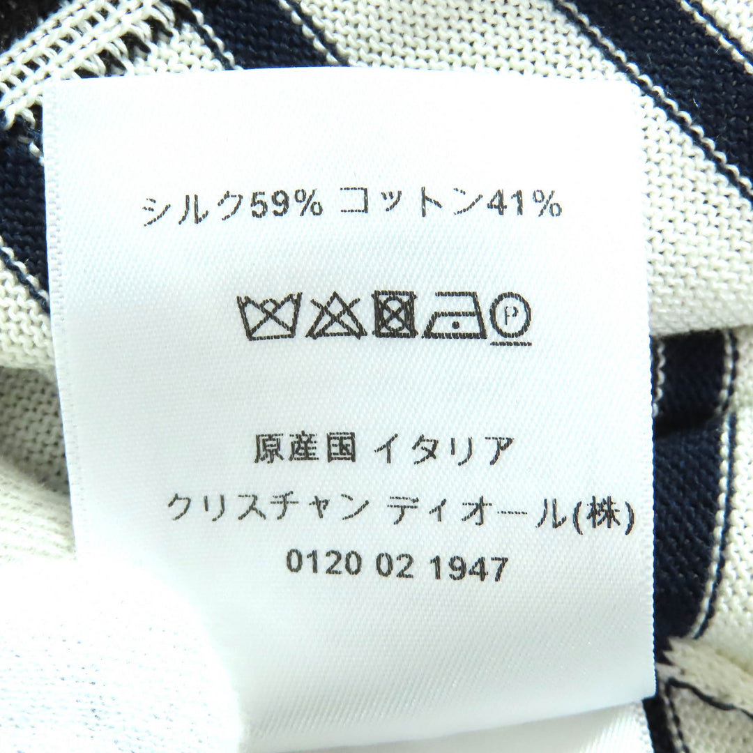 新品 クリスチャンディオール ニット CAPRI ストライプ柄 セーラーカラー 34 144S49CP603