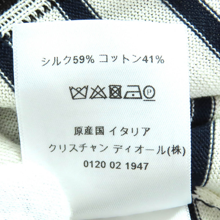 新品 クリスチャンディオール ニット CAPRI ストライプ柄 セーラーカラー 34 144S49CP603
