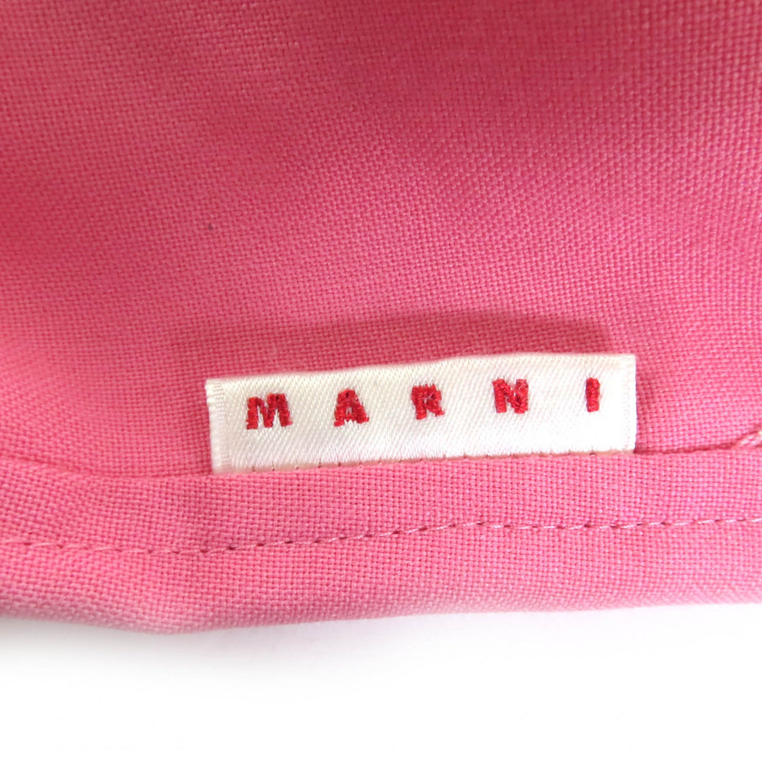 Excellent MARNI Pants pink Virgin wool Women 40 PAMA0317U2