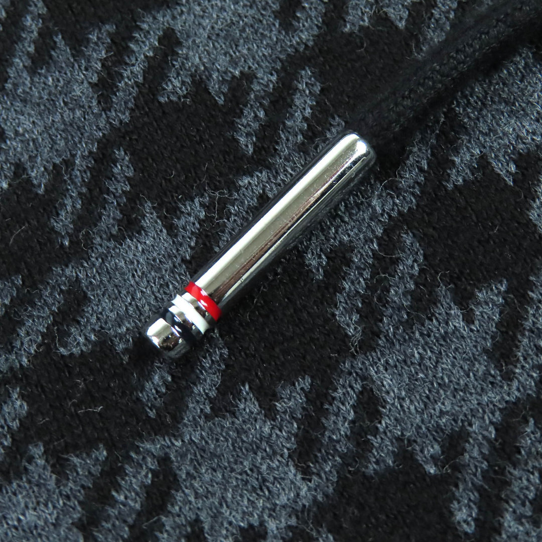 新品未使用 THOM BROWNE フーディー ガンクラブチェック ジャカード 4BAR ジップアップ 2 MJT302A-07671