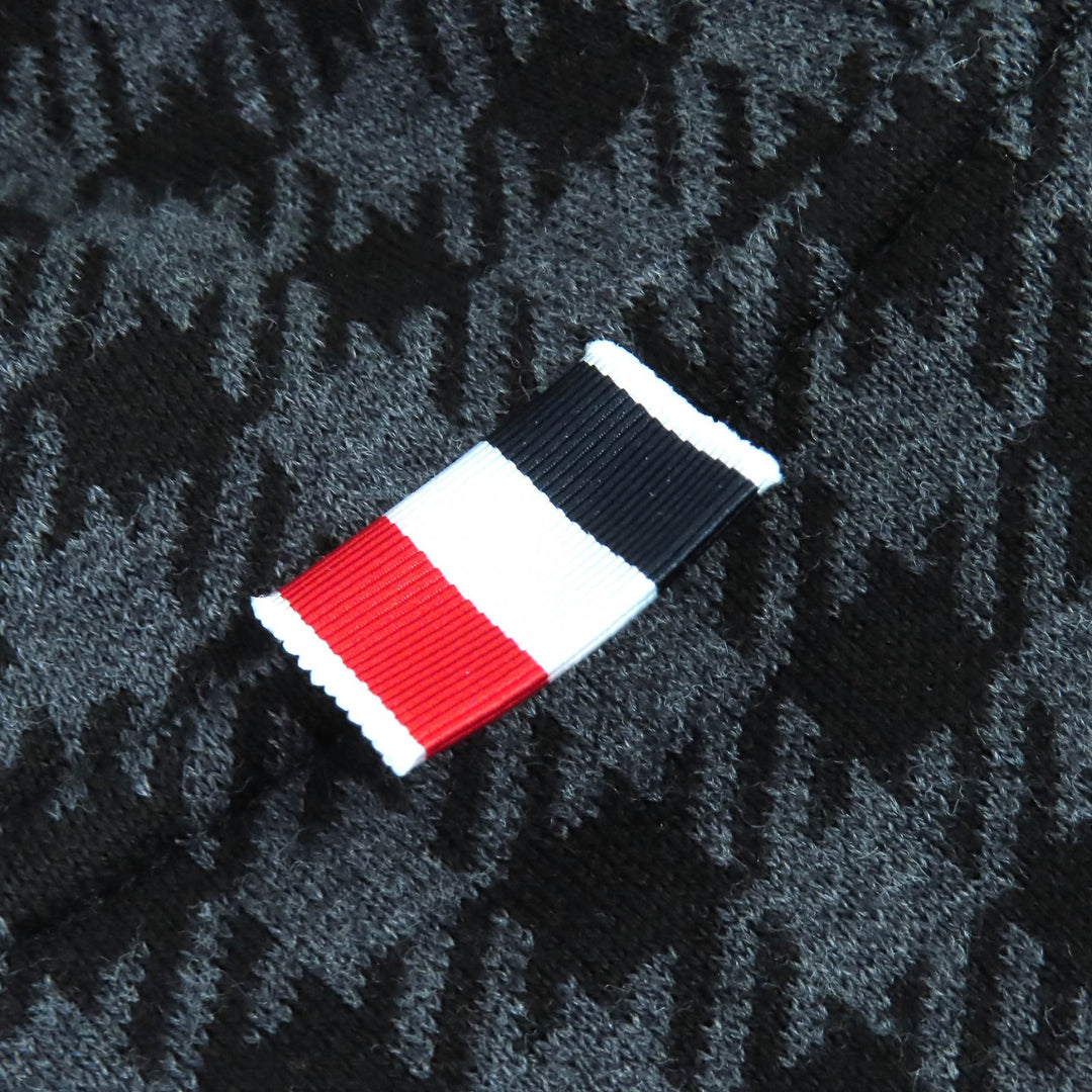 新品未使用 THOM BROWNE フーディー ガンクラブチェック ジャカード 4BAR ジップアップ 2 MJT302A-07671
