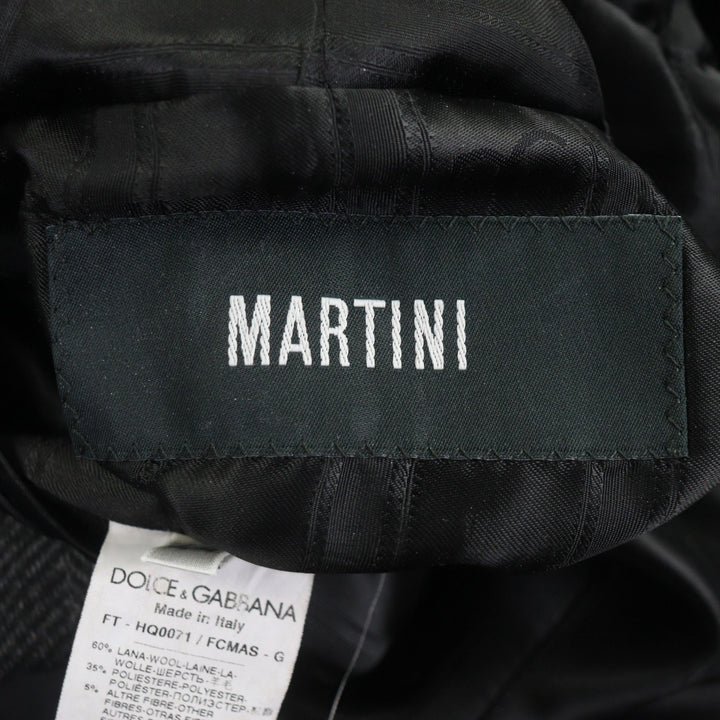 新品 ドルチェ＆ガッバーナ コート MARTINI グレー ウール メンズ 44