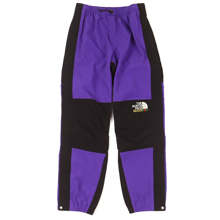 Excellent GUCCI×THE NORTH FACE Logo Embroidered Two-Tone Track Pants S 663766