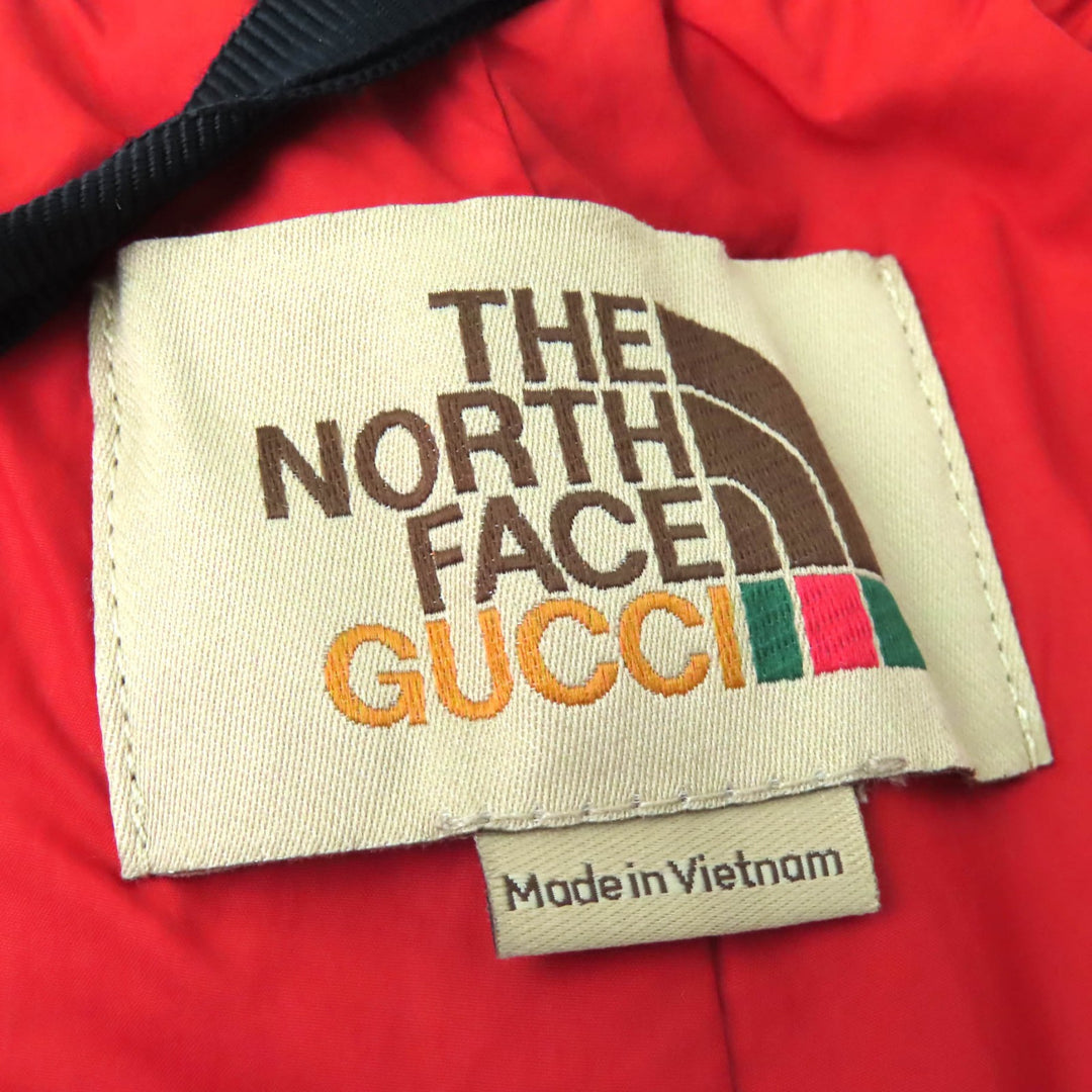 Excellent GUCCI×THE NORTH FACE Logo Embroidered Two-Tone Track Pants S 663766