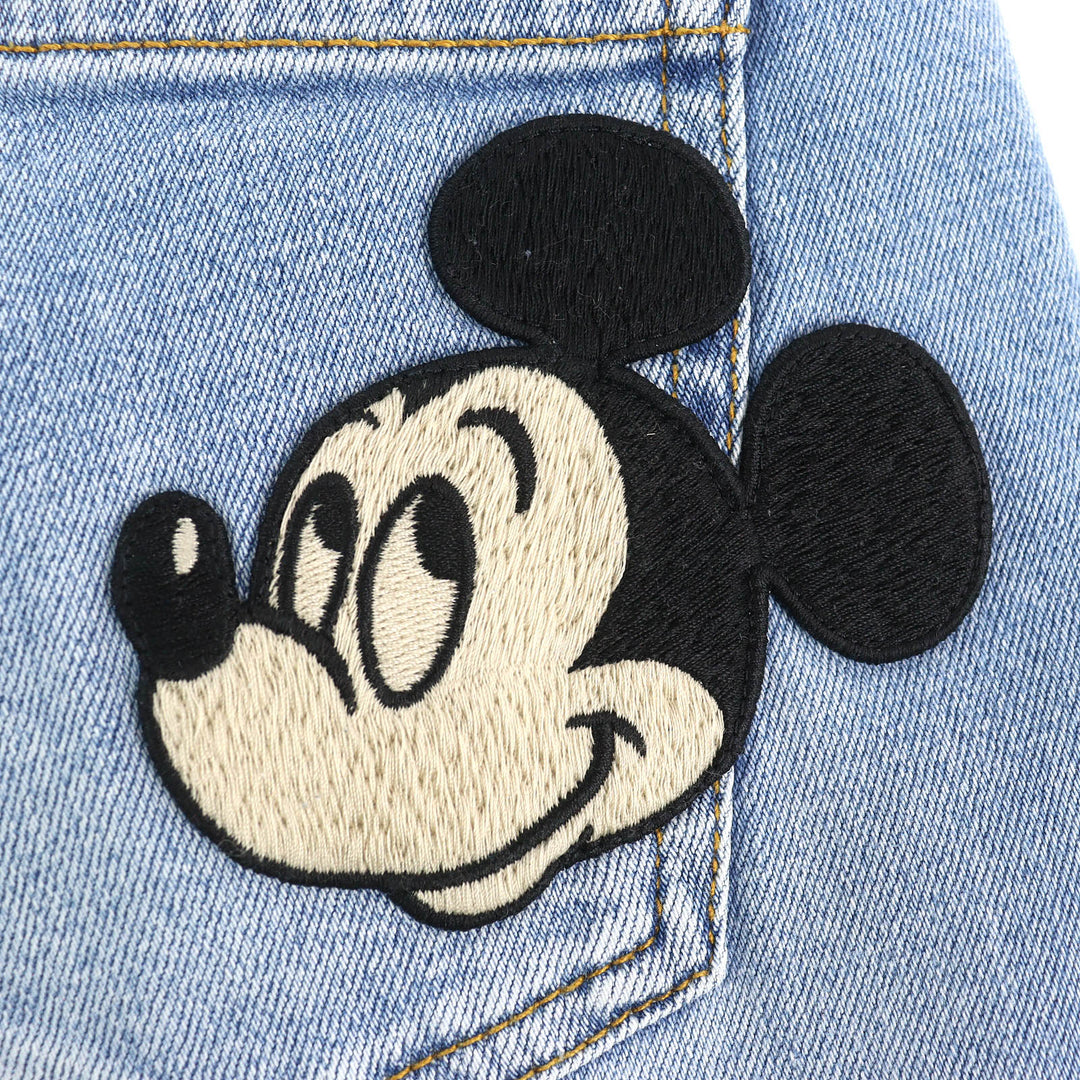 Great GUCCI×Disney Denim pants Logo leather patch Mickey patch 29 502797