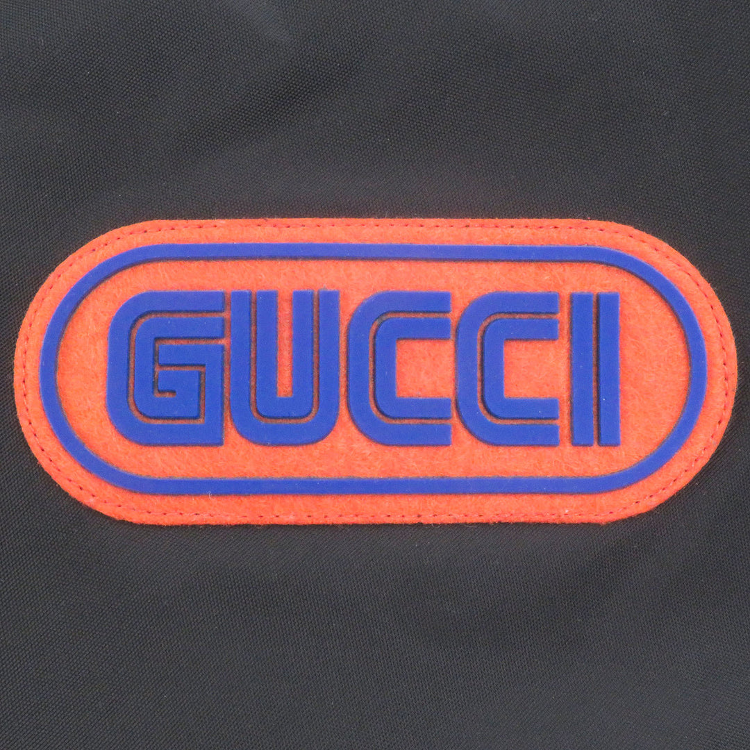 Great GUCCI coat Sega Pool Patch Nylon Jacket Logo patch, padded nylon black