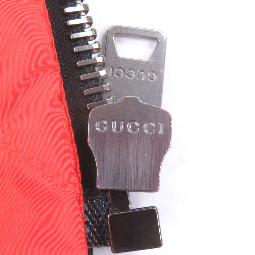 Great GUCCI coat Sega Pool Patch Nylon Jacket Logo patch, padded nylon black