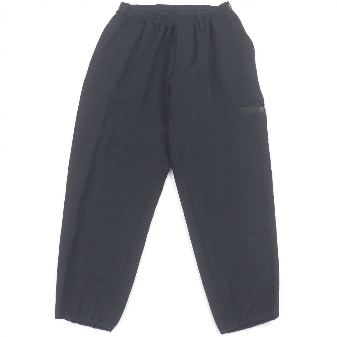 Great Yohji Yamamoto Pants REGULATION SW Rib Wrap Pants with Partial Leather