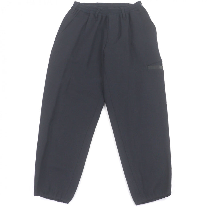 Great Yohji Yamamoto Pants REGULATION SW Rib Wrap Pants with Partial Leather