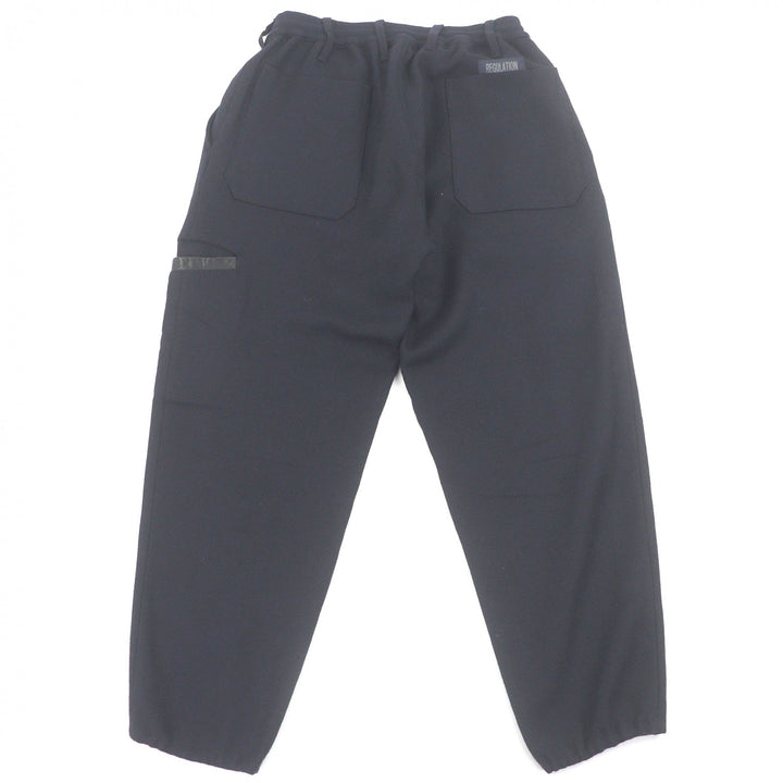 Great Yohji Yamamoto Pants REGULATION SW Rib Wrap Pants with Partial Leather