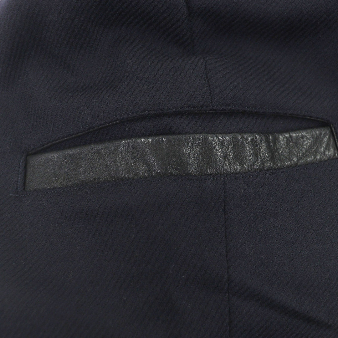 Great Yohji Yamamoto Pants REGULATION SW Rib Wrap Pants with Partial Leather