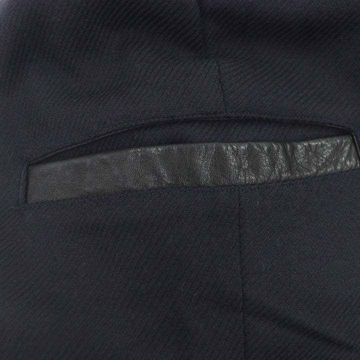 Great Yohji Yamamoto Pants REGULATION SW Rib Wrap Pants with Partial Leather