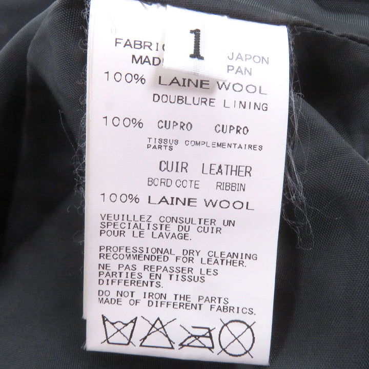 Great Yohji Yamamoto Pants REGULATION SW Rib Wrap Pants with Partial Leather