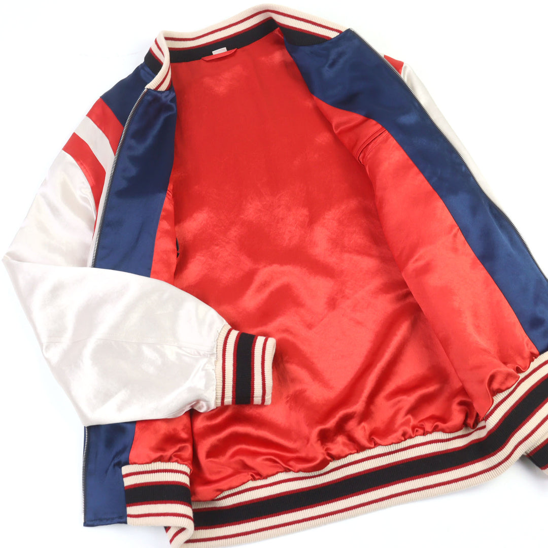 Pristine GUCCI Sukajan GG Blade Bomber Jacket GG logo souvenir jacket 46 575315