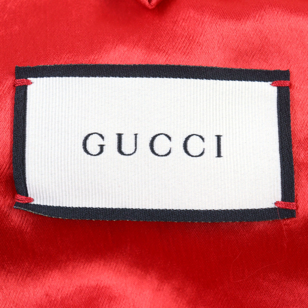 Pristine GUCCI Sukajan GG Blade Bomber Jacket GG logo souvenir jacket 46 575315