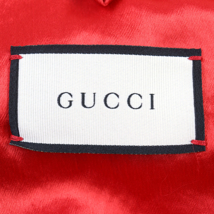 Pristine GUCCI Sukajan GG Blade Bomber Jacket GG logo souvenir jacket 46 575315