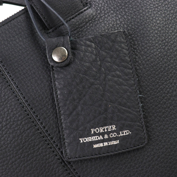 優れたPORTER WITHレザー2WAYブリーフケースビジネスバッグショルダーバッグ