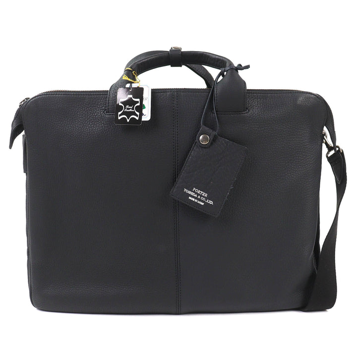 優れたPORTER WITHレザー2WAYブリーフケースビジネスバッグショルダーバッグ