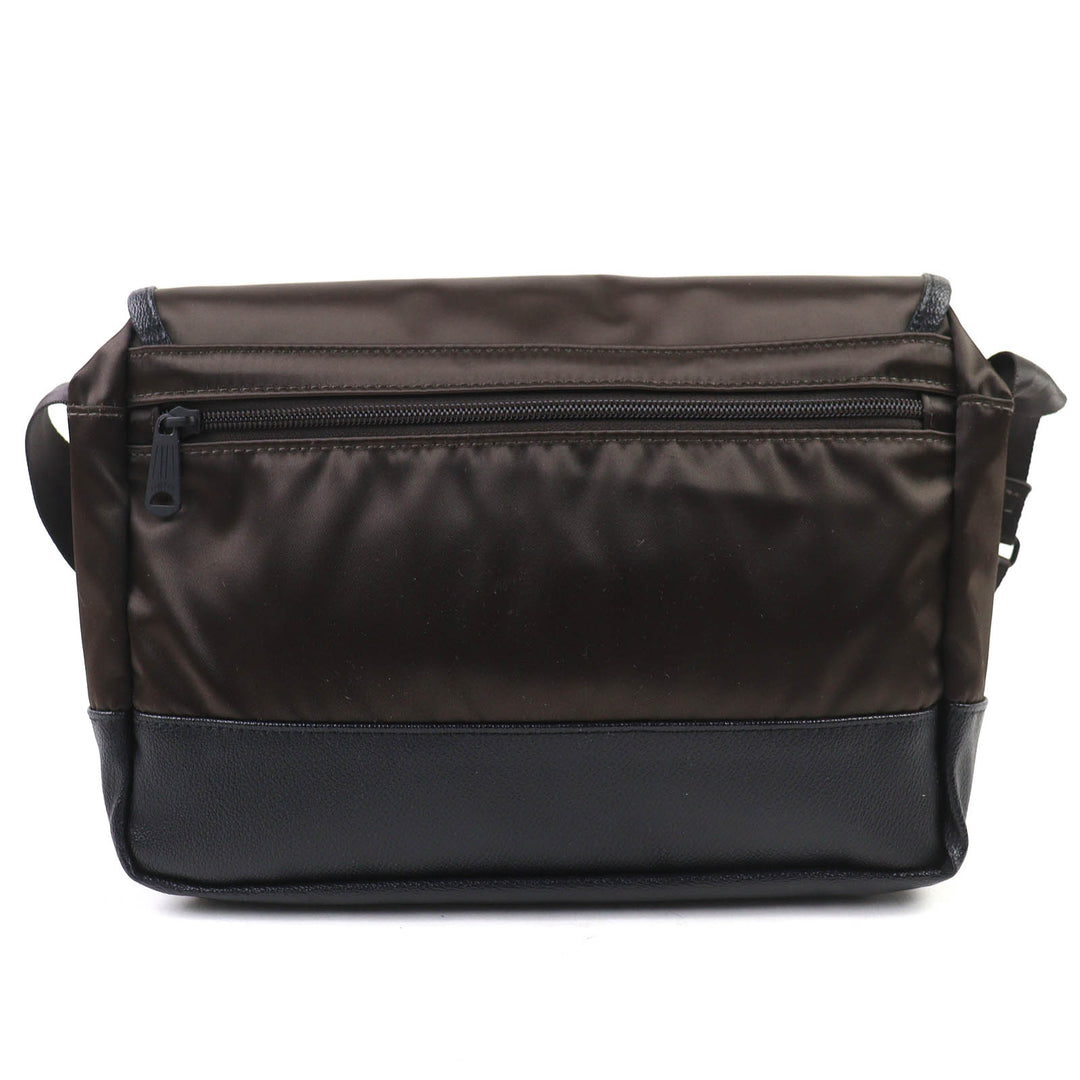 PORTER SACS BAR ショルダーバッグ ブラウン ナイロン メンズ 383-05714 美品