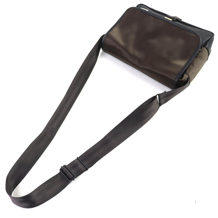PORTER SACS BAR ショルダーバッグ ブラウン ナイロン メンズ 383-05714 美品