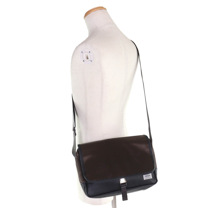 PORTER SACS BAR ショルダーバッグ ブラウン ナイロン メンズ 383-05714 美品