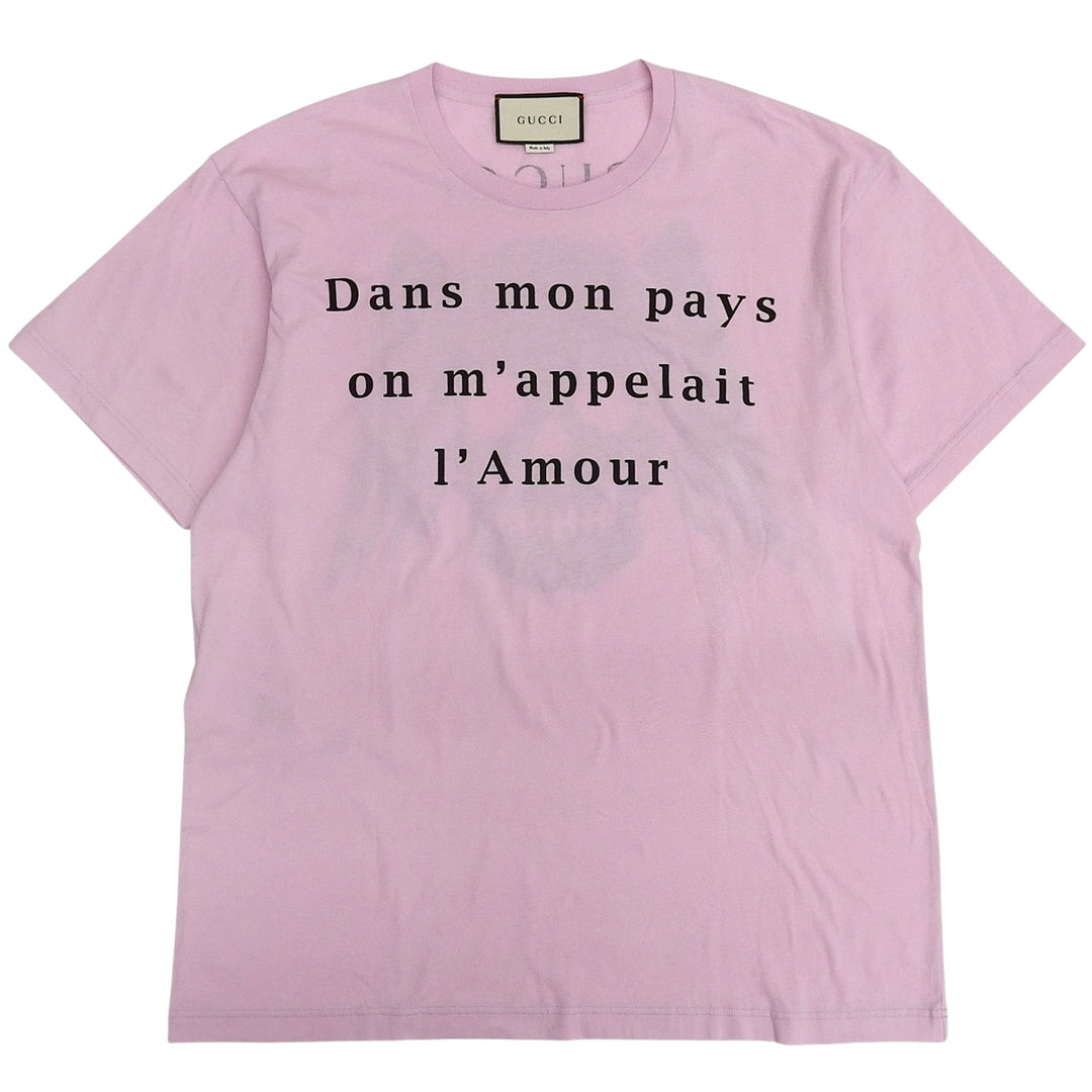 Pristine GUCCI Short sleeve T-shirt pink cotton mens S 539081