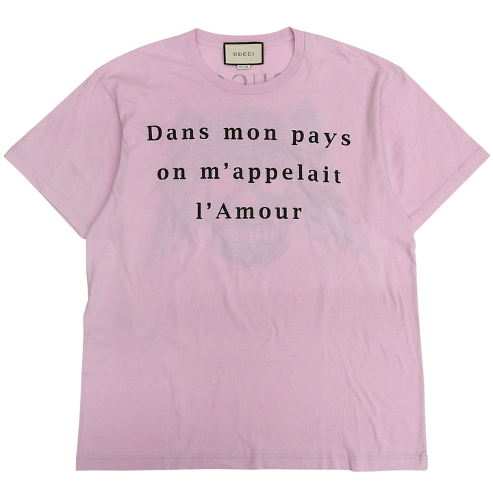 Pristine GUCCI Short sleeve T-shirt pink cotton mens S 539081