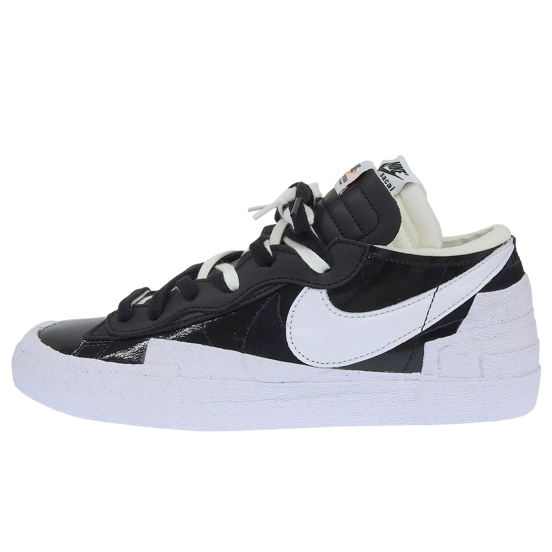 Pristine NIKE Sacai sneakers Blazer Low Sacai black leather mens 27 DM6443-001