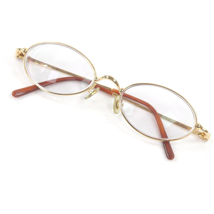Great Cartier Glasses Trinity Oval Lens gold mens