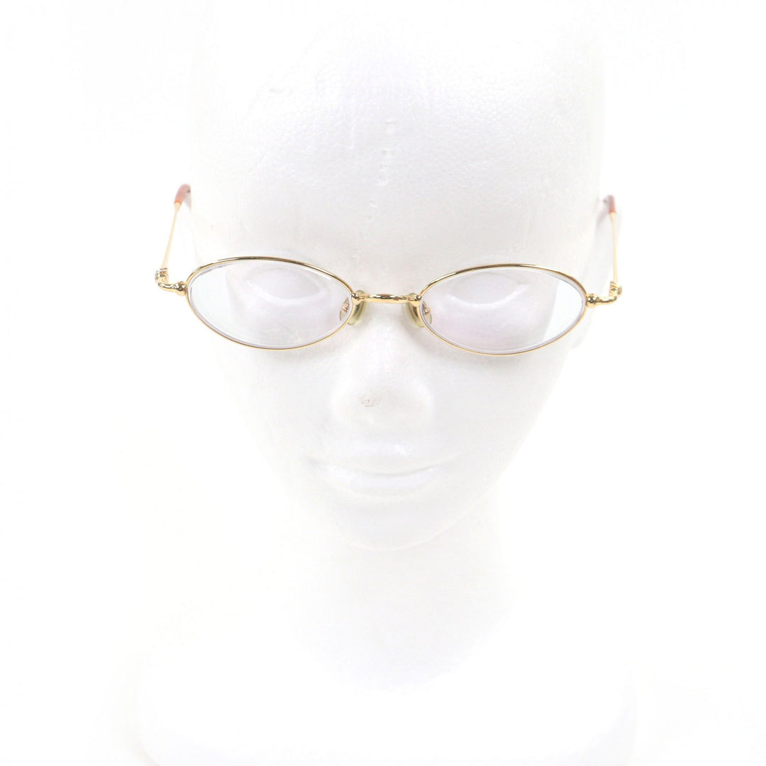 Great Cartier Glasses Trinity Oval Lens gold mens