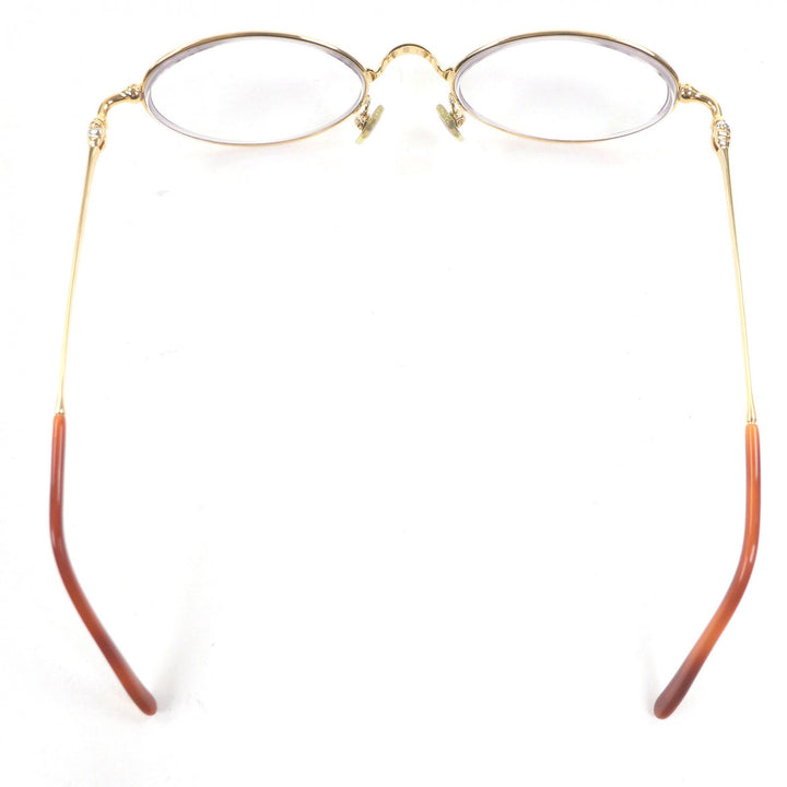 Great Cartier Glasses Trinity Oval Lens gold mens