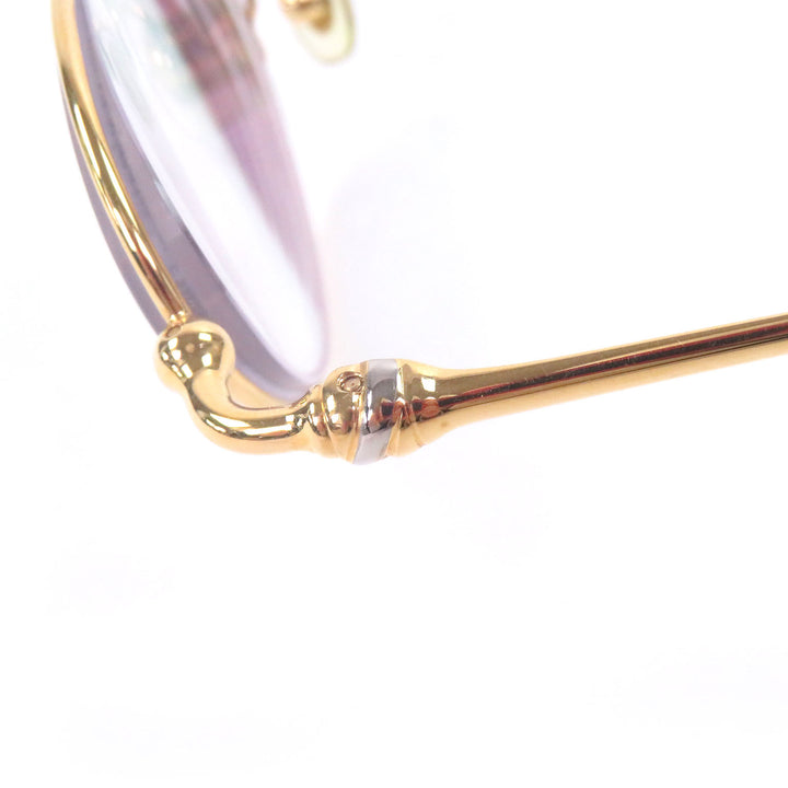 Great Cartier Glasses Trinity Oval Lens gold mens