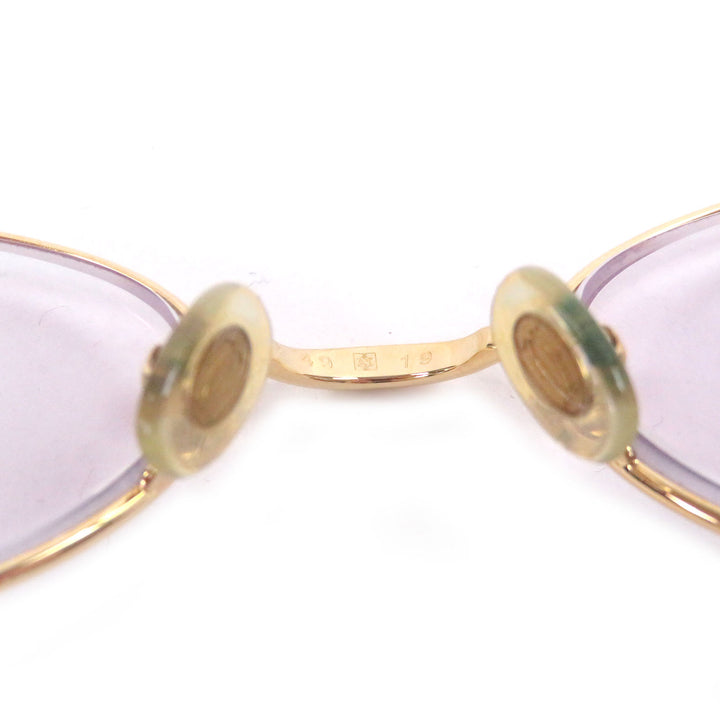 Great Cartier Glasses Trinity Oval Lens gold mens