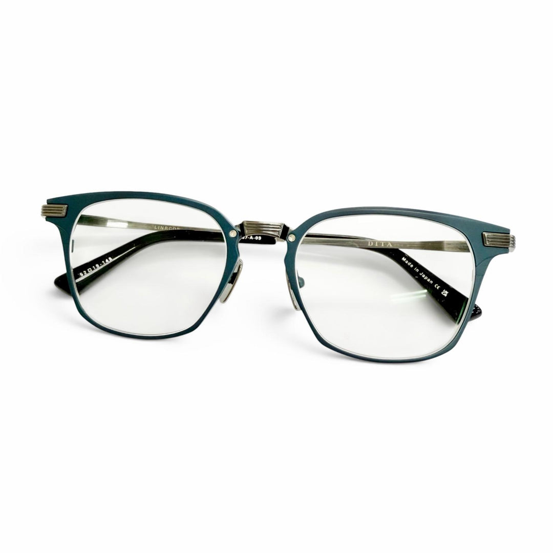 Pristine DITA Glasses LINRCON Square Matt blue mens DTX167-A-03