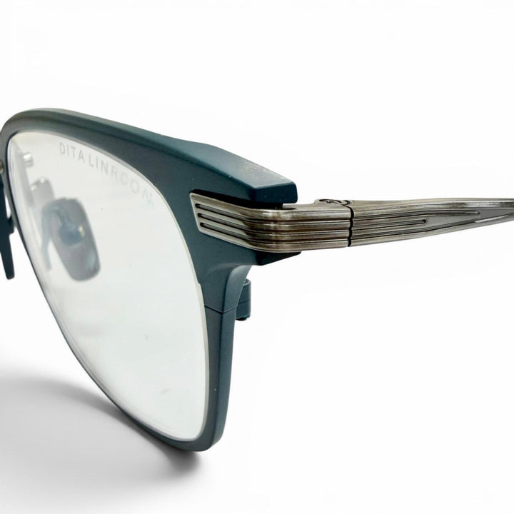 Pristine DITA Glasses LINRCON Square Matt blue mens DTX167-A-03