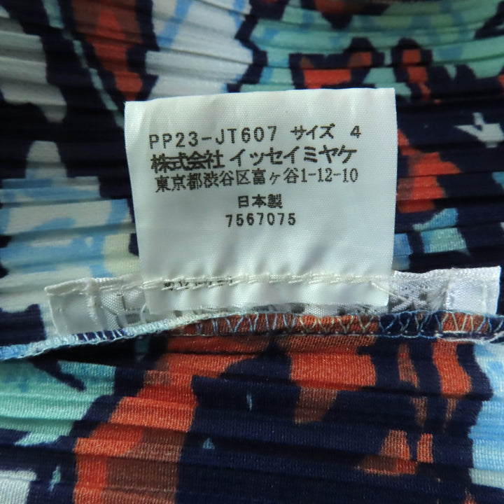 PLEATS PLEASE ワンピース ワールドマップ オーシャン ポリエステル レディース 4 PP23-JT607