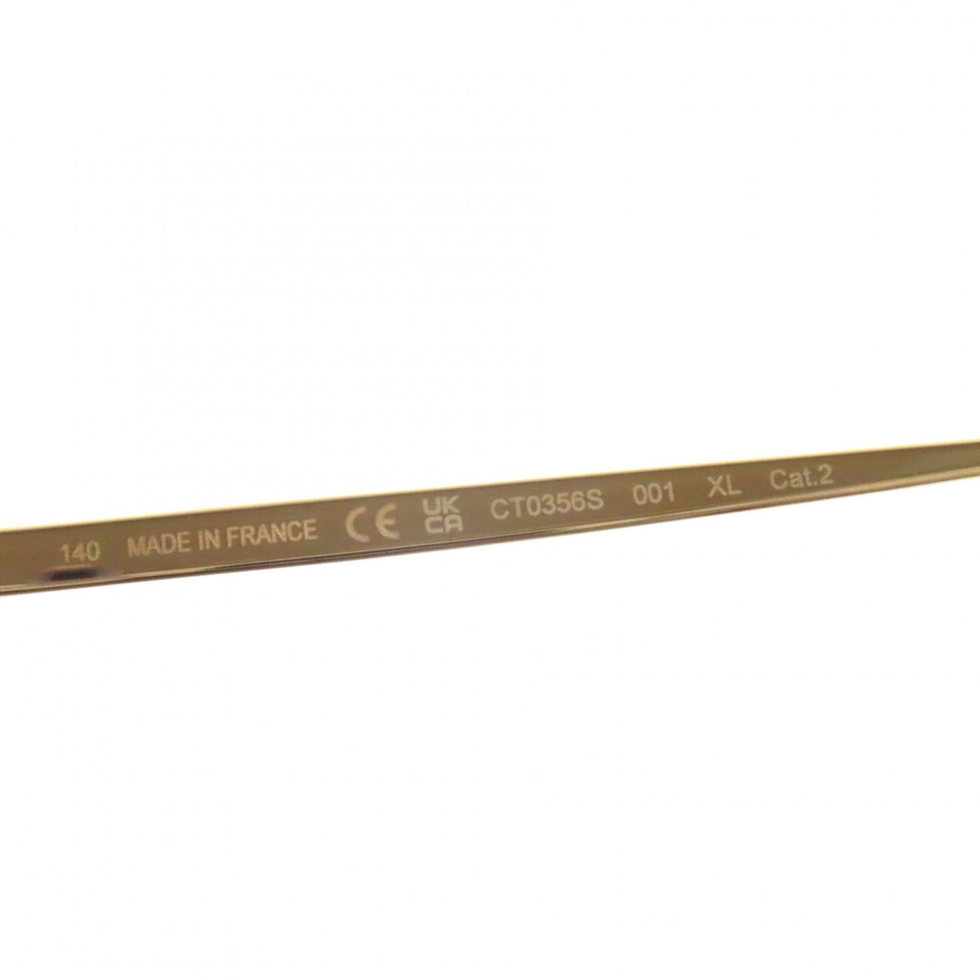 Excellent Cartier sunglasses PANTHERE de Cartier gold mens CT0356S