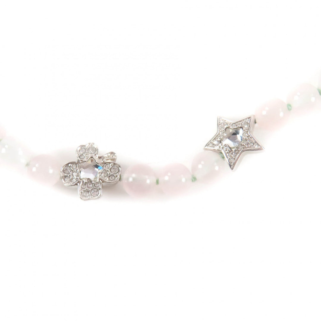 Excellent CHANEL Necklace White pink ー Women B25P