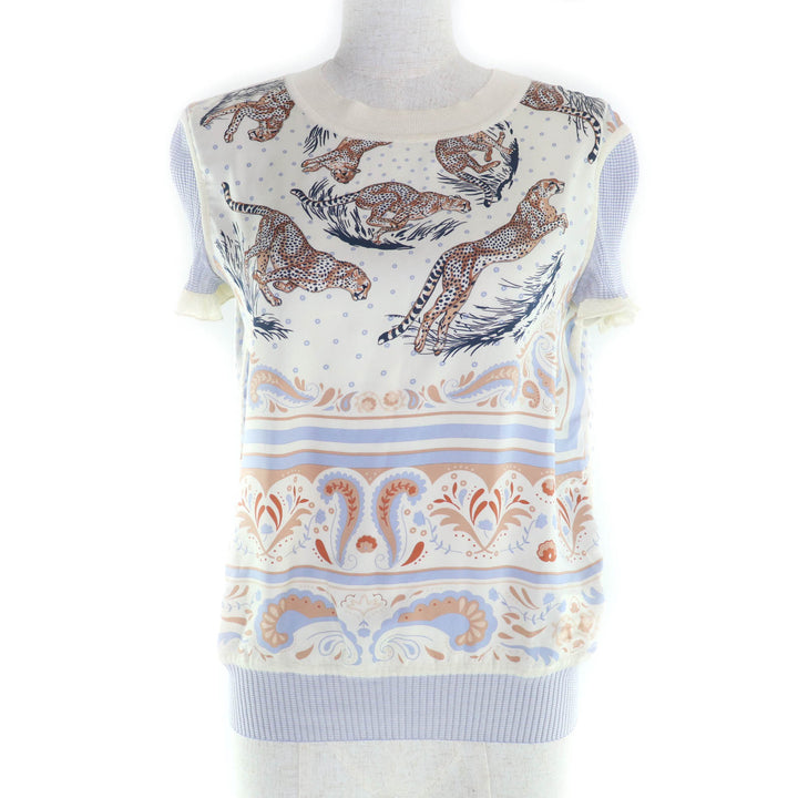 Pristine HERMES tops Multi silk Women 40 5E2821DS