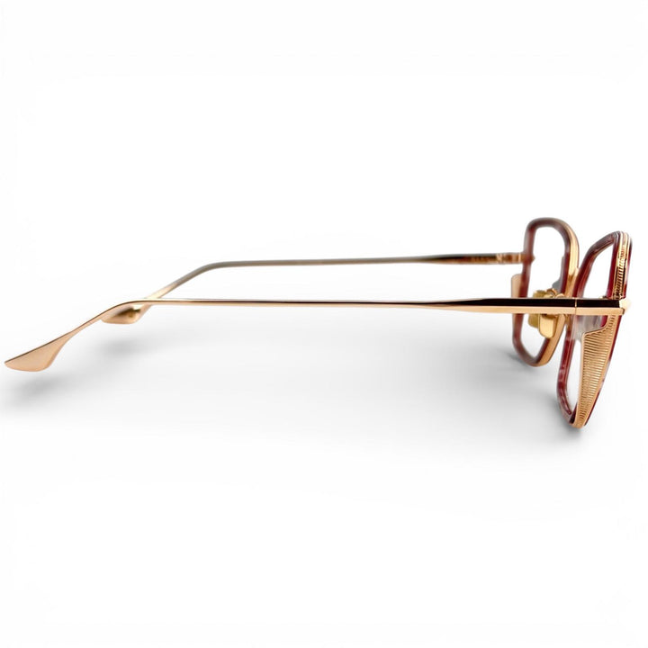 Excellent DITA Glasses BEHCKA Square Rose gold titanium Women DTX196