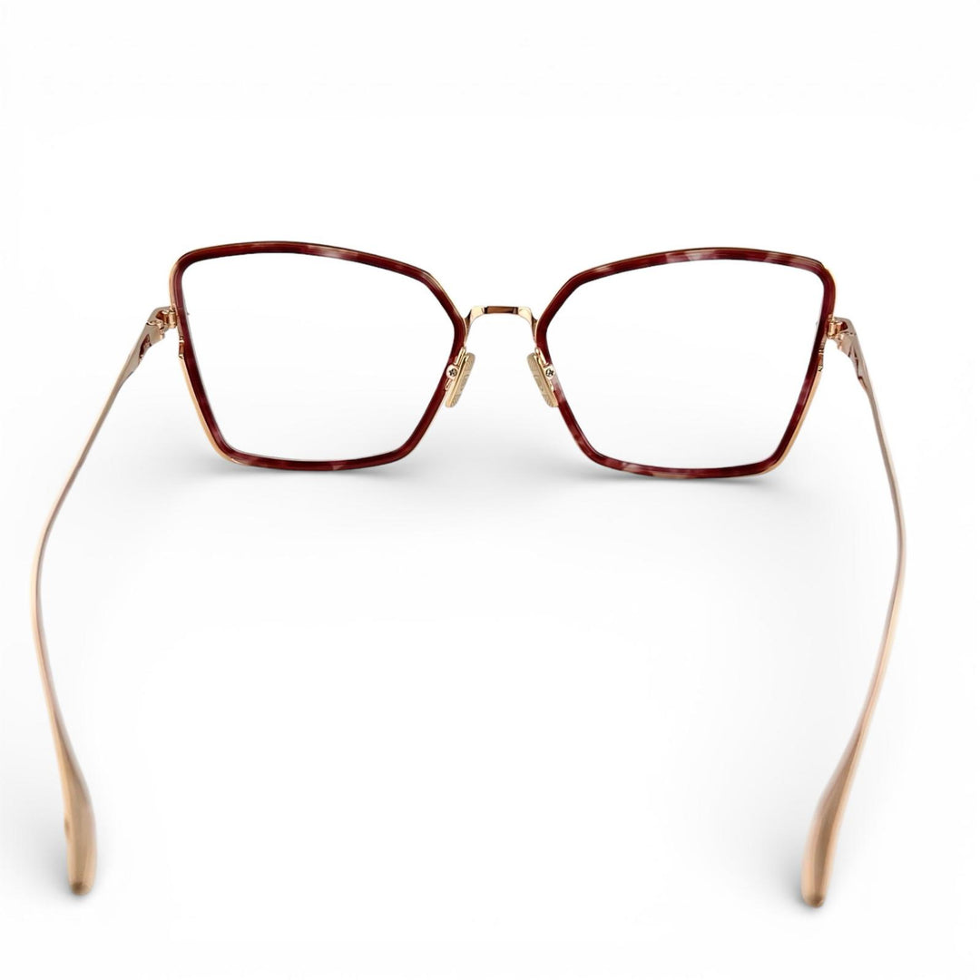 Excellent DITA Glasses BEHCKA Square Rose gold titanium Women DTX196