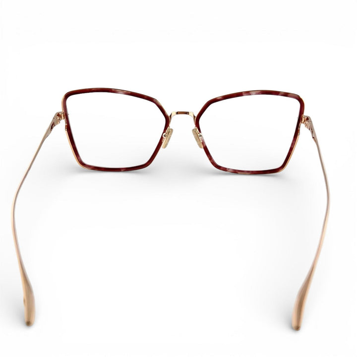 Excellent DITA Glasses BEHCKA Square Rose gold titanium Women DTX196