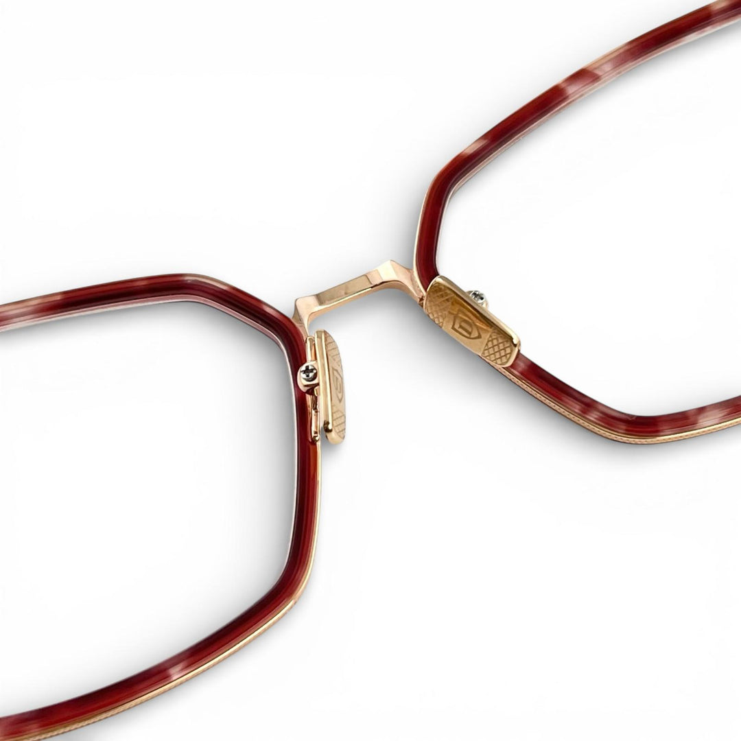 Excellent DITA Glasses BEHCKA Square Rose gold titanium Women DTX196