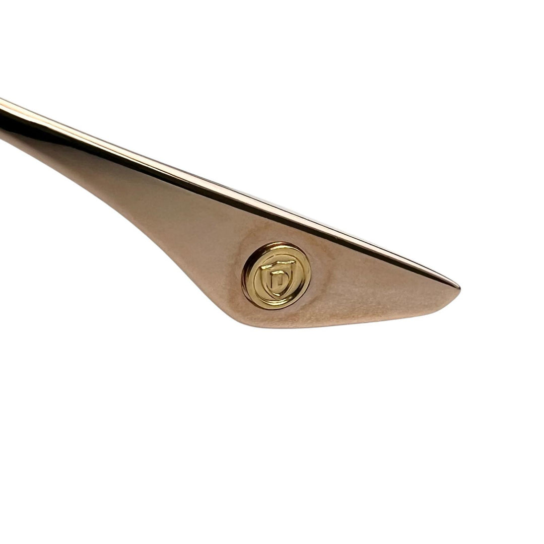 Excellent DITA Glasses BEHCKA Square Rose gold titanium Women DTX196