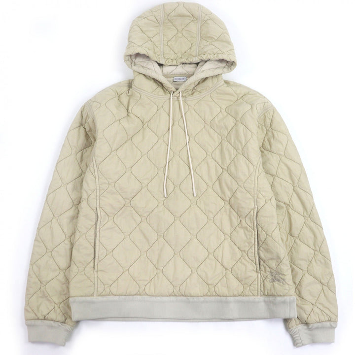 新品BURBERRY パーカー キルティング プルオーバー ベージュ ポリアミド メンズ L 8081076