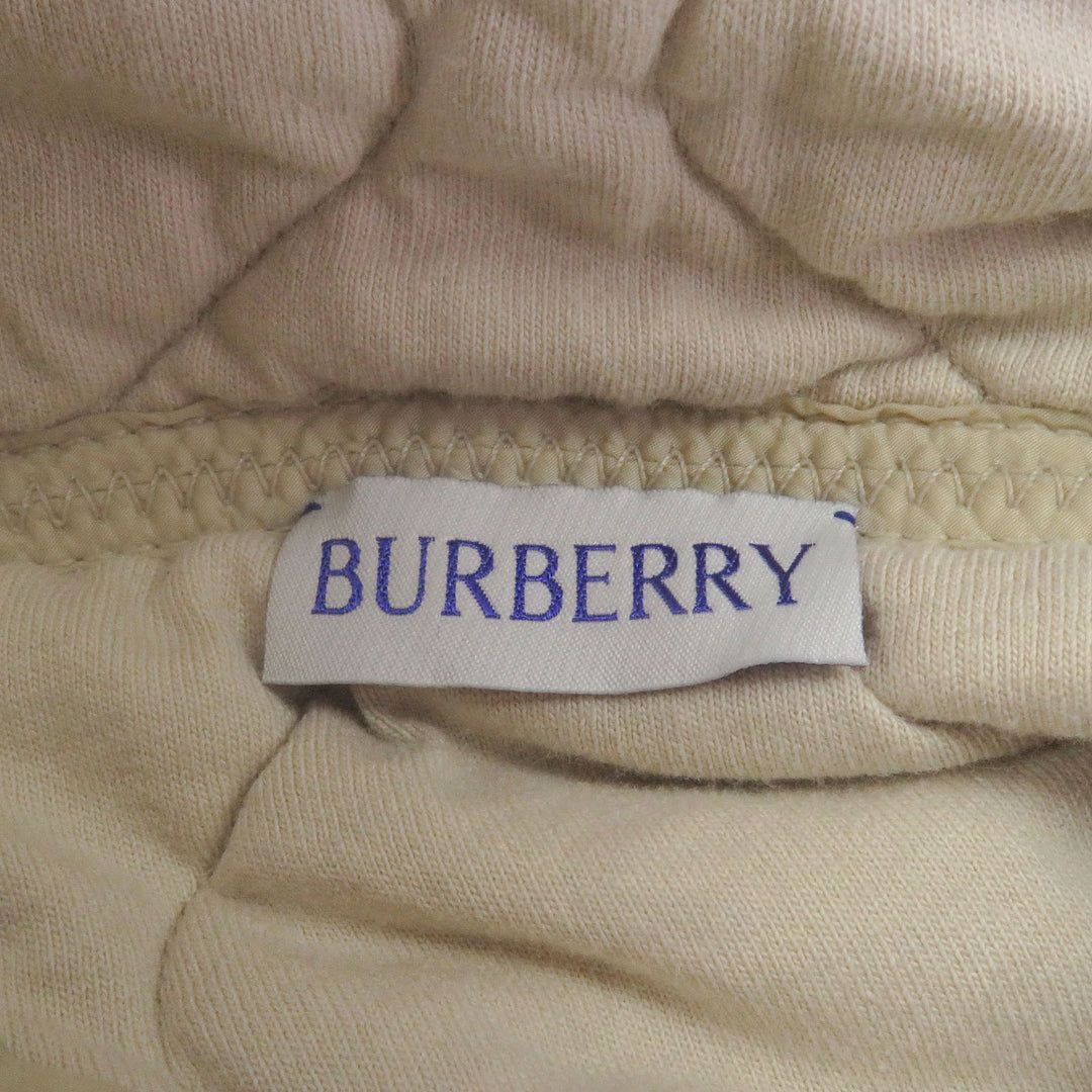 新品BURBERRY パーカー キルティング プルオーバー ベージュ ポリアミド メンズ L 8081076