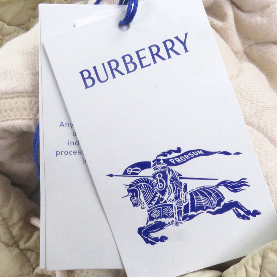 新品BURBERRY パーカー キルティング プルオーバー ベージュ ポリアミド メンズ L 8081076