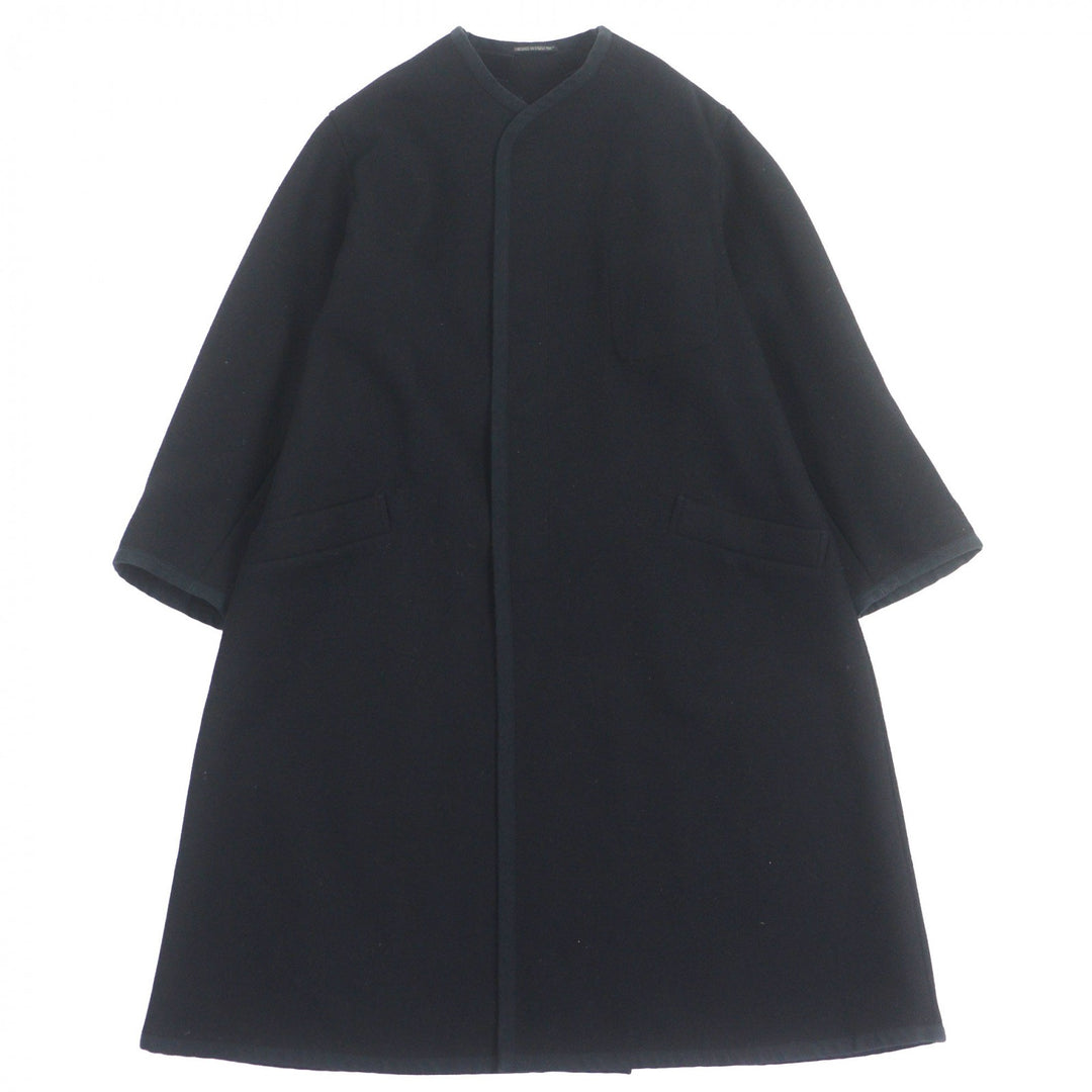 グレート ヨウジヤマモト プールオム ARMY MELTON COAT ブラック ウール メンズ 3 HX-D27-126