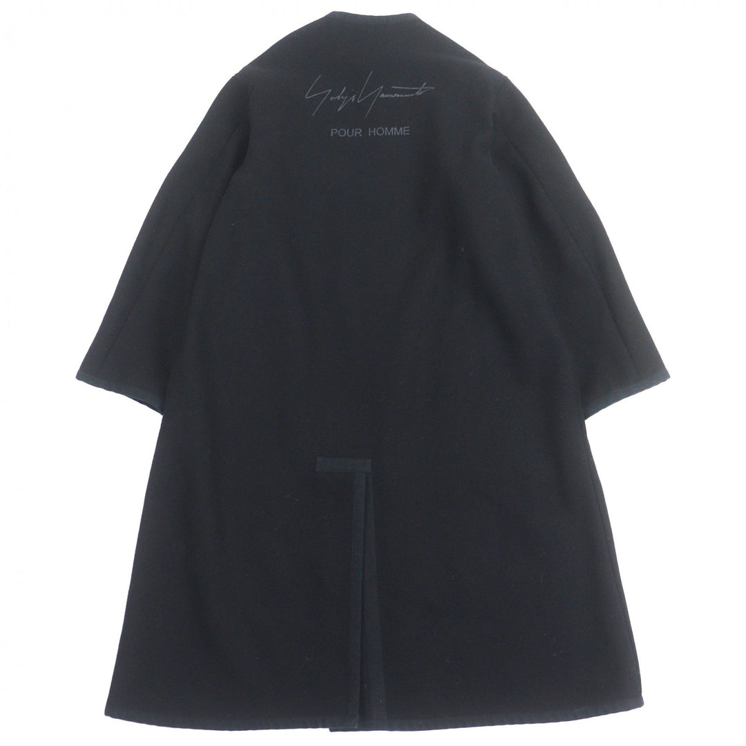 グレート ヨウジヤマモト プールオム ARMY MELTON COAT ブラック ウール メンズ 3 HX-D27-126
