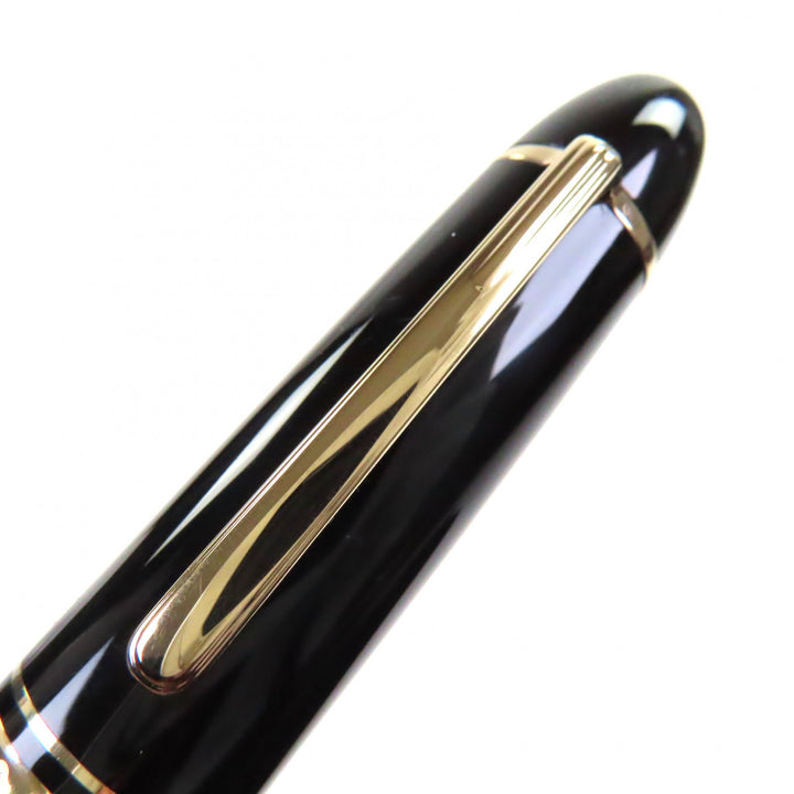 非常に良い モンブラン 万年筆 マイスターシュテュック 149 ホワイトスター ブラックゴールド 14K メンズ